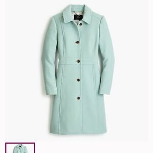 ISO Mint Green Button-Up Coat Size 16